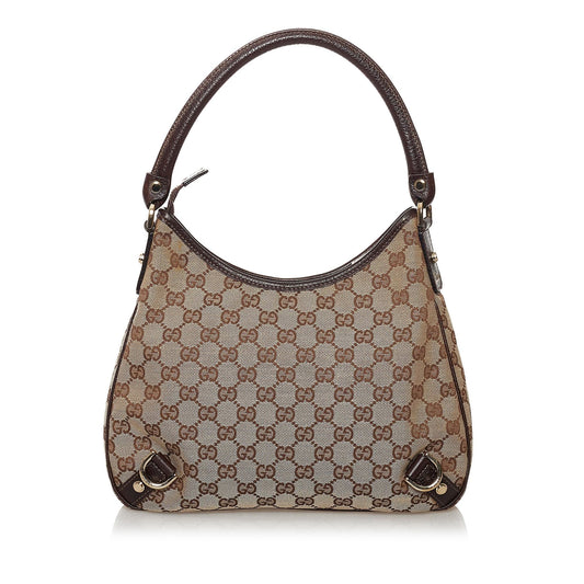 Gucci GG Canvas Abbey D-Ring Shoulder Bag (SHG-34720)