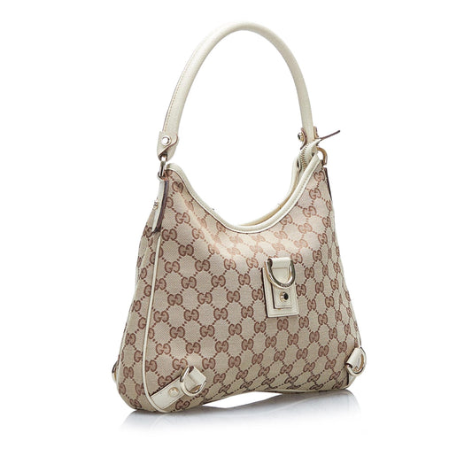 Gucci GG Canvas Abbey D-Ring Shoulder Bag (SHG-37903)