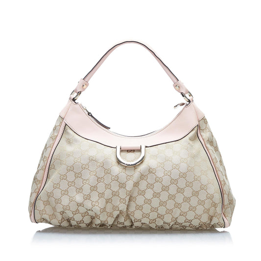 Gucci GG Canvas Abbey D-Ring Shoulder Bag (SHG-EMEljm)