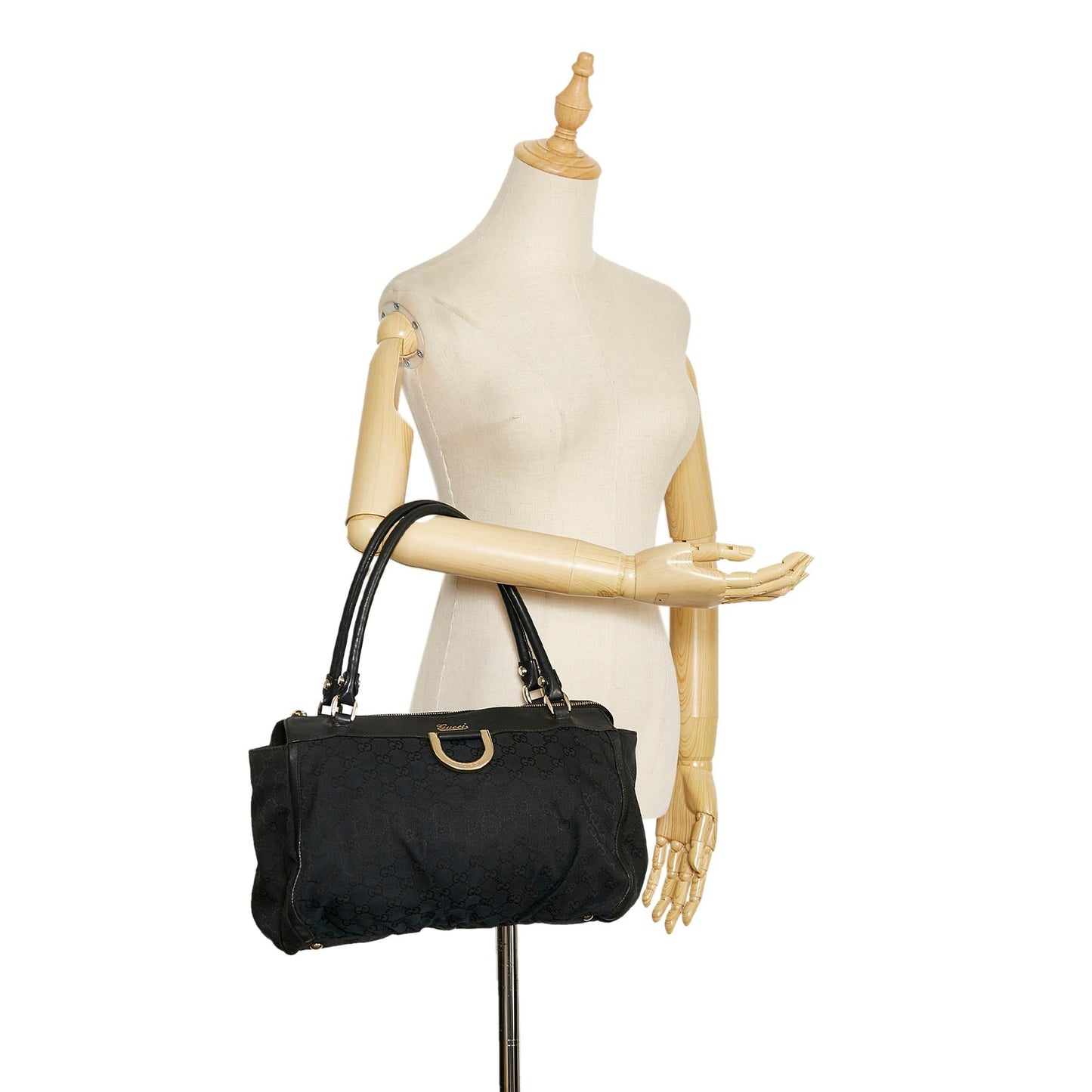 Gucci GG Canvas Abbey D-Ring Shoulder Bag (SHG-C7q6aL)
