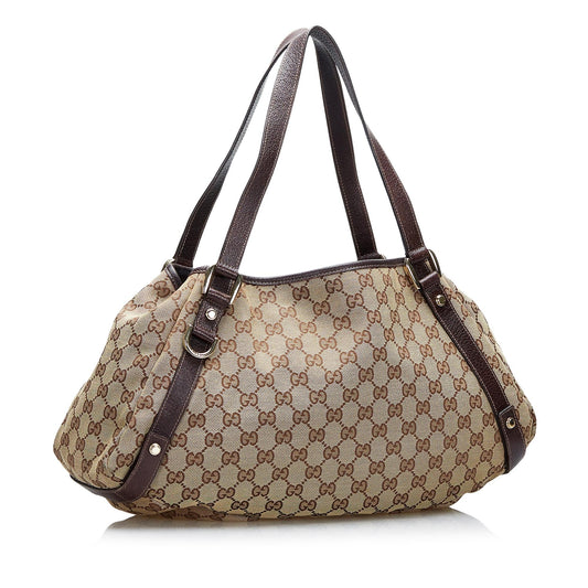 Gucci GG Canvas Abbey D-Ring Shoulder Bag (SHG-PVlVJH)