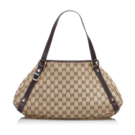 Gucci GG Canvas Abbey D-Ring Shoulder Bag (SHG-1FtxtO)