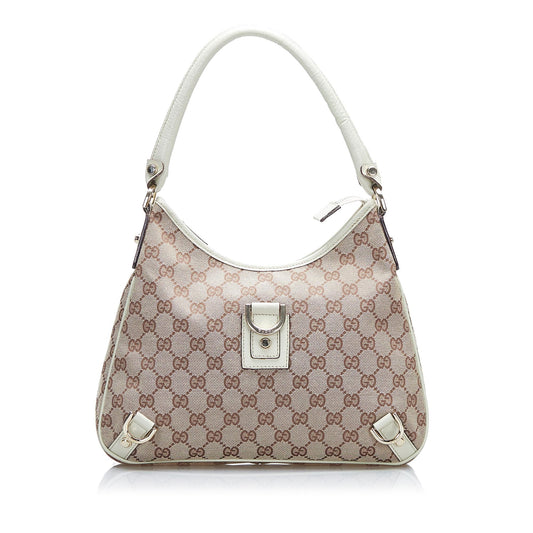 Gucci GG Canvas Abbey D-Ring Shoulder Bag (SHG-F1G55E)