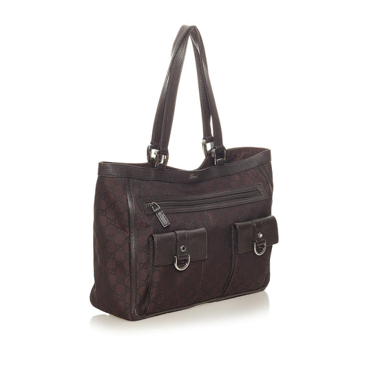 Gucci GG Canvas Abbey D Ring Tote Bag (SHG-27349)