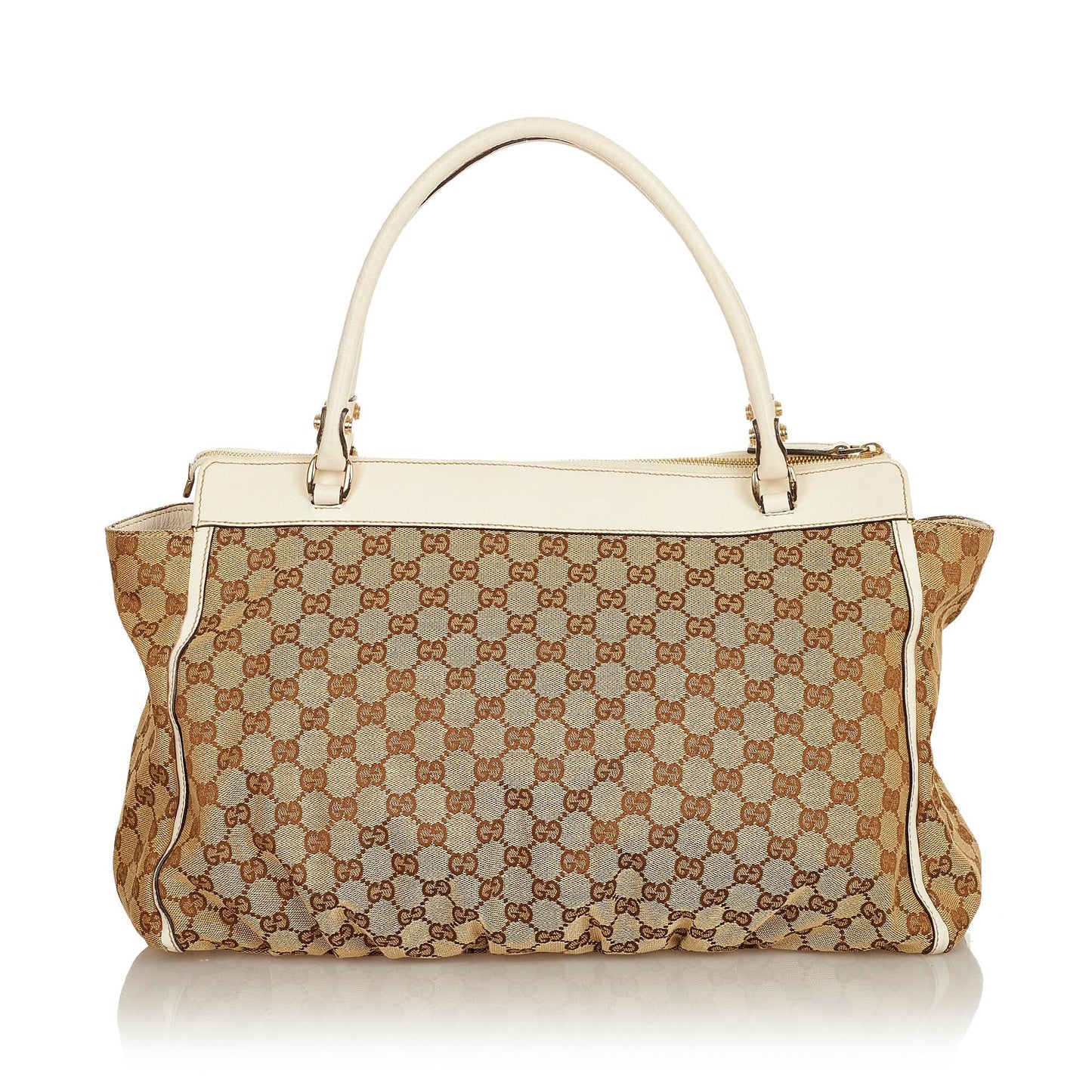 Gucci GG Canvas Abbey-D Ring Tote Bag (SHG-32563)