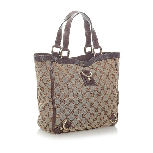 Gucci GG Canvas Abbey D-Ring Tote Bag (SHG-33380)