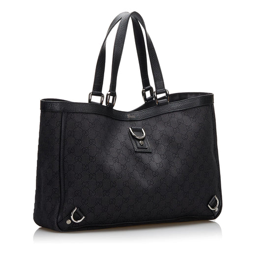 Luxury Gucci GG Canvas Abbey D-Ring Tote Bag (SHG-L70aPG)