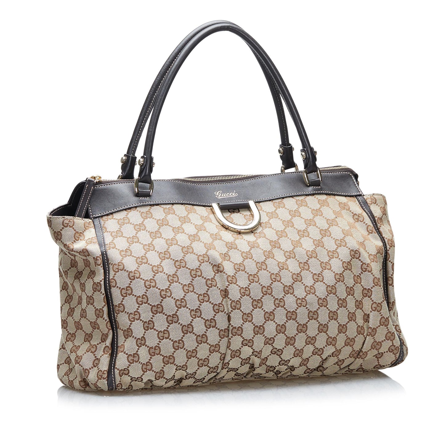 Gucci GG Canvas Abbey D-Ring Tote (SHG-yzfmkJ)