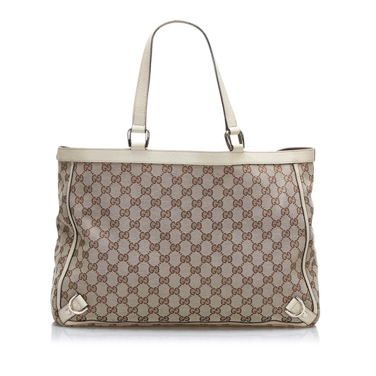 Luxury Gucci GG Canvas Abbey D-Ring Tote (SHG-sXPckG)