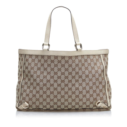 Luxury Gucci GG Canvas Abbey D-Ring Tote (SHG-gO6QPU)