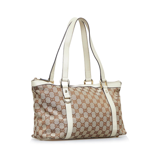 Luxury Gucci GG Canvas Abbey D-Ring Tote (SHG-2biCS5)