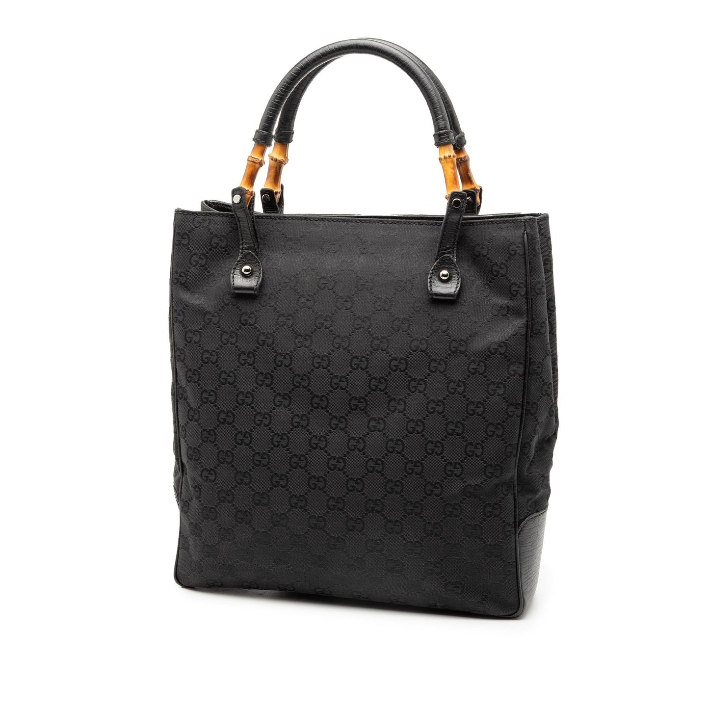 Gucci GG Canvas Bamboo Tote