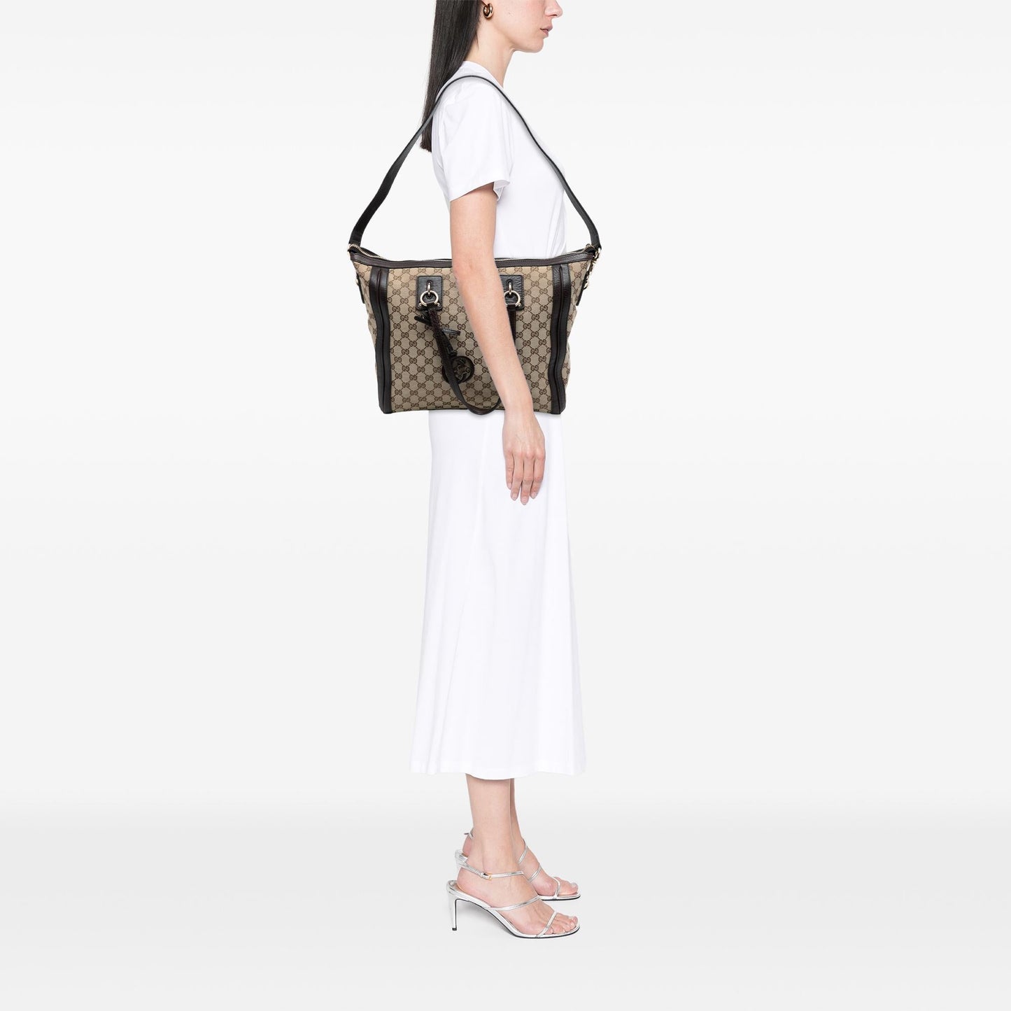 Gucci GG Canvas Charm Satchel