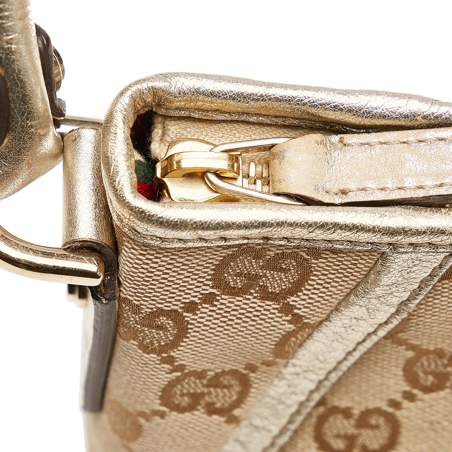 Gucci GG Canvas D-Ring Abbey Baguette (SHG-32278)