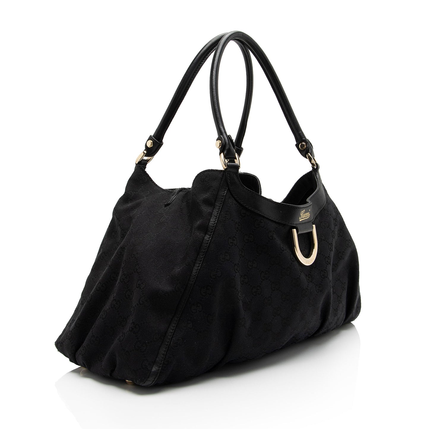 Luxury Gucci Trending 2025 GG Canvas D Ring Large Hobo (SHF-dhCol9)