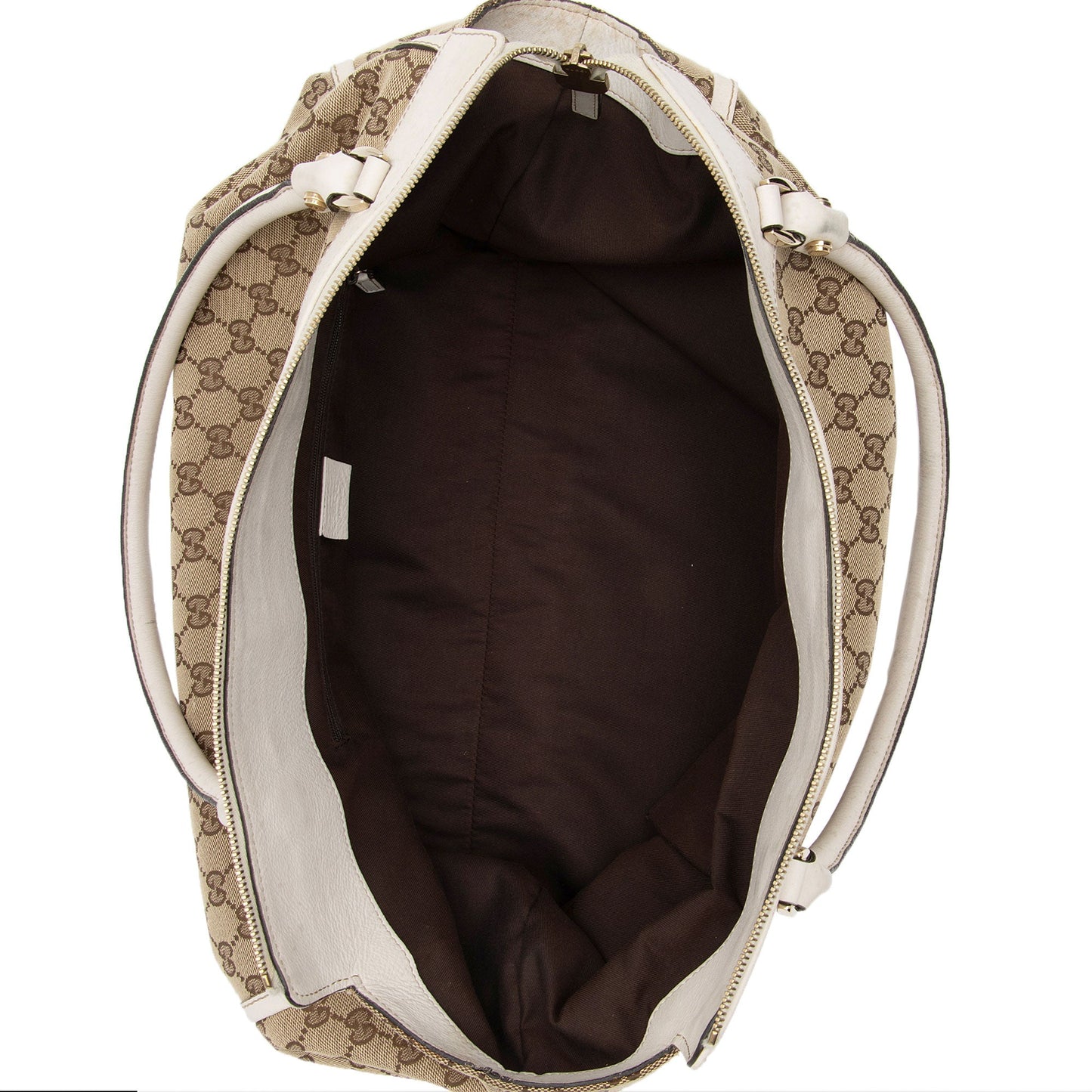 Gucci GG Canvas D Ring Zip Tote (SHF-E9HvFQ)