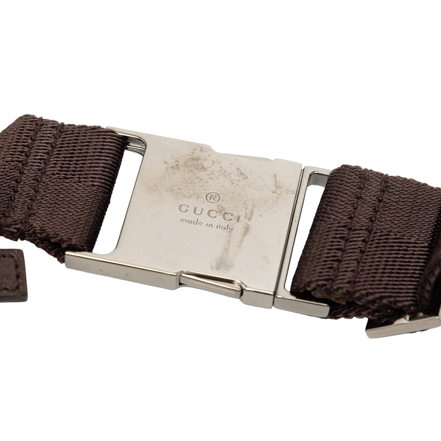 Gucci GG Canvas Double Pocket Belt Bag