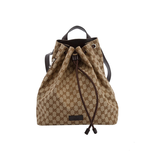 Gucci GG Canvas Drawstring Backpack