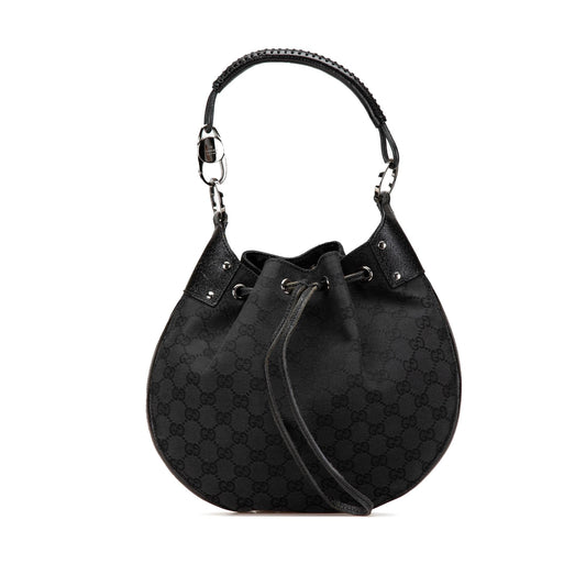 Gucci GG Canvas Drawstring Hobo