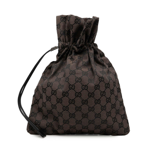 Gucci GG Canvas Drawstring Pouch