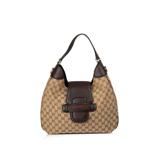 Gucci GG Canvas Dressage Hobo