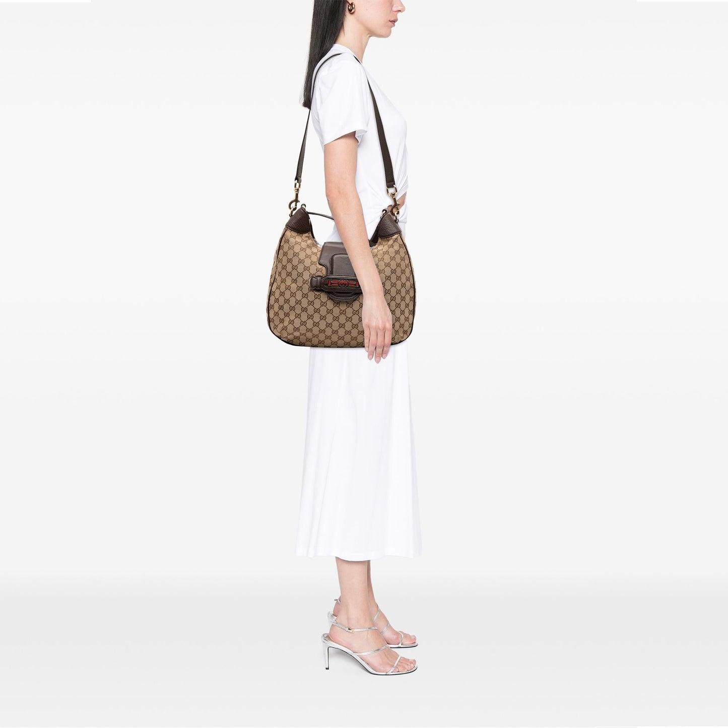 Gucci GG Canvas Dressage Hobo
