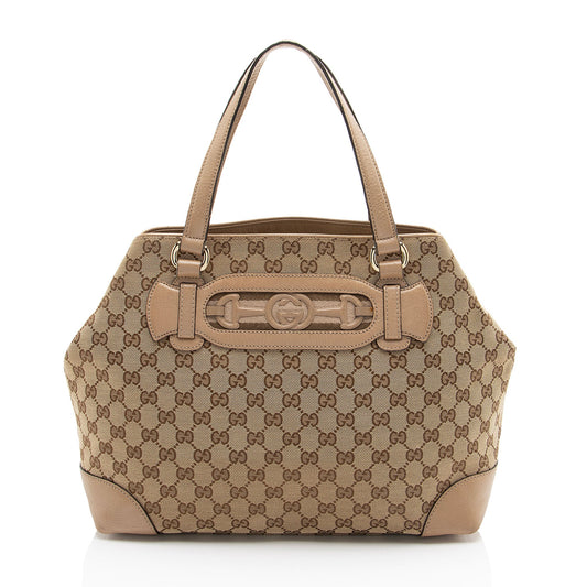 Gucci GG Canvas Dressage Tote
