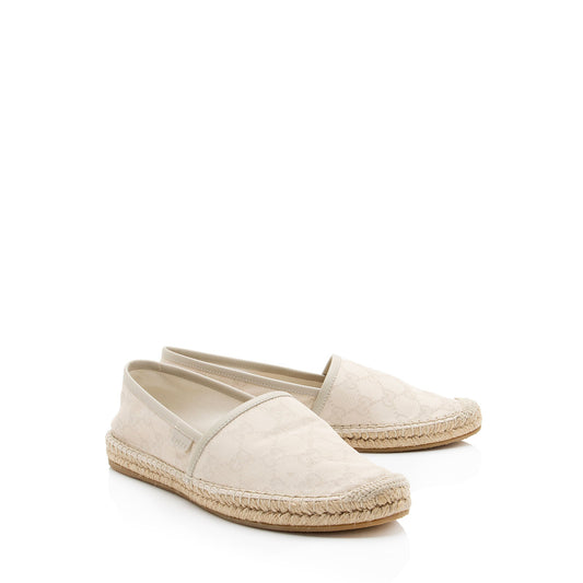 Gucci GG Canvas Espadrilles - Size 8 / 38