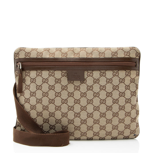 Gucci GG Canvas Flat Small Messenger