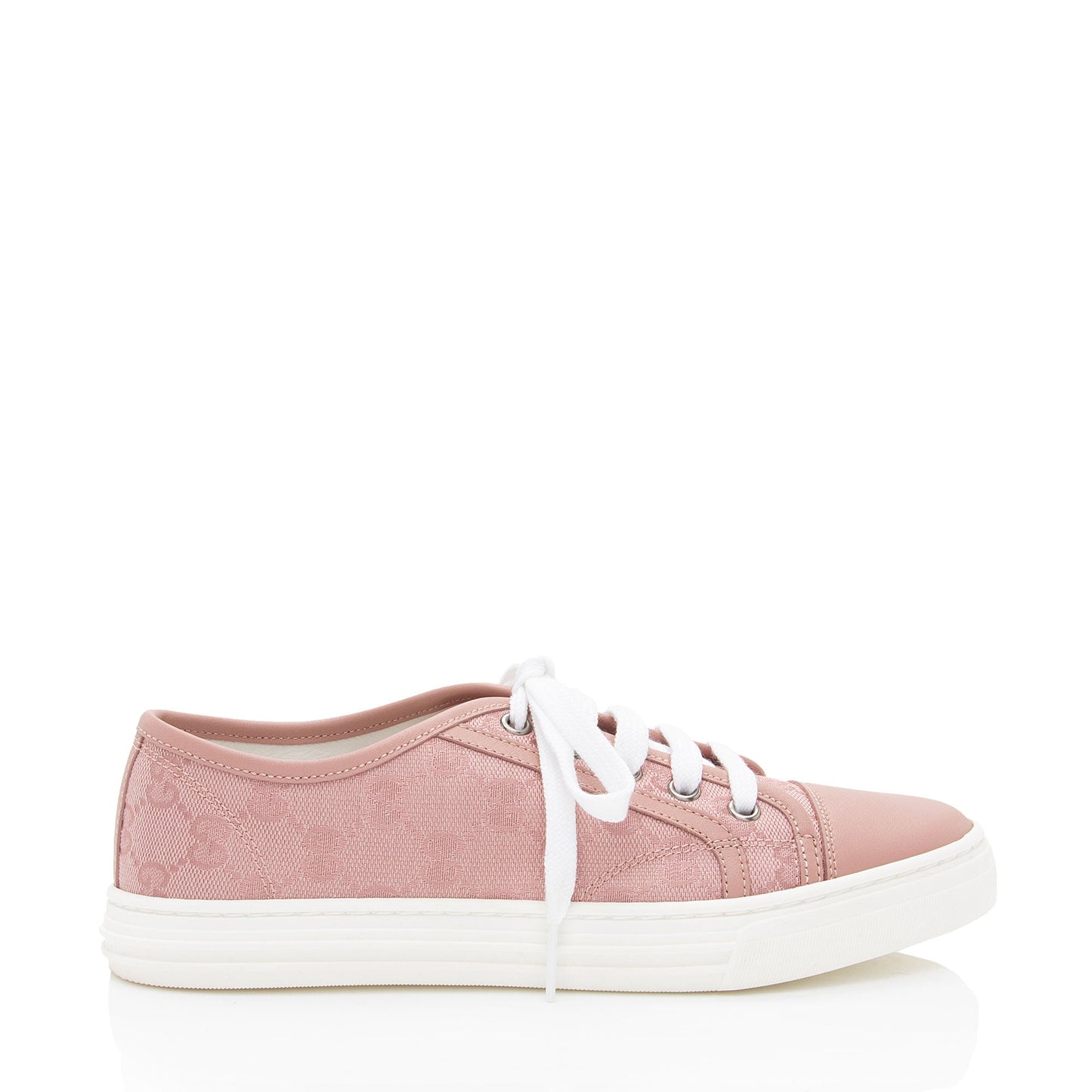Gucci GG Canvas Leather Sneakers - Size 6.5 / 36.5 (SHF-rURJoF)
