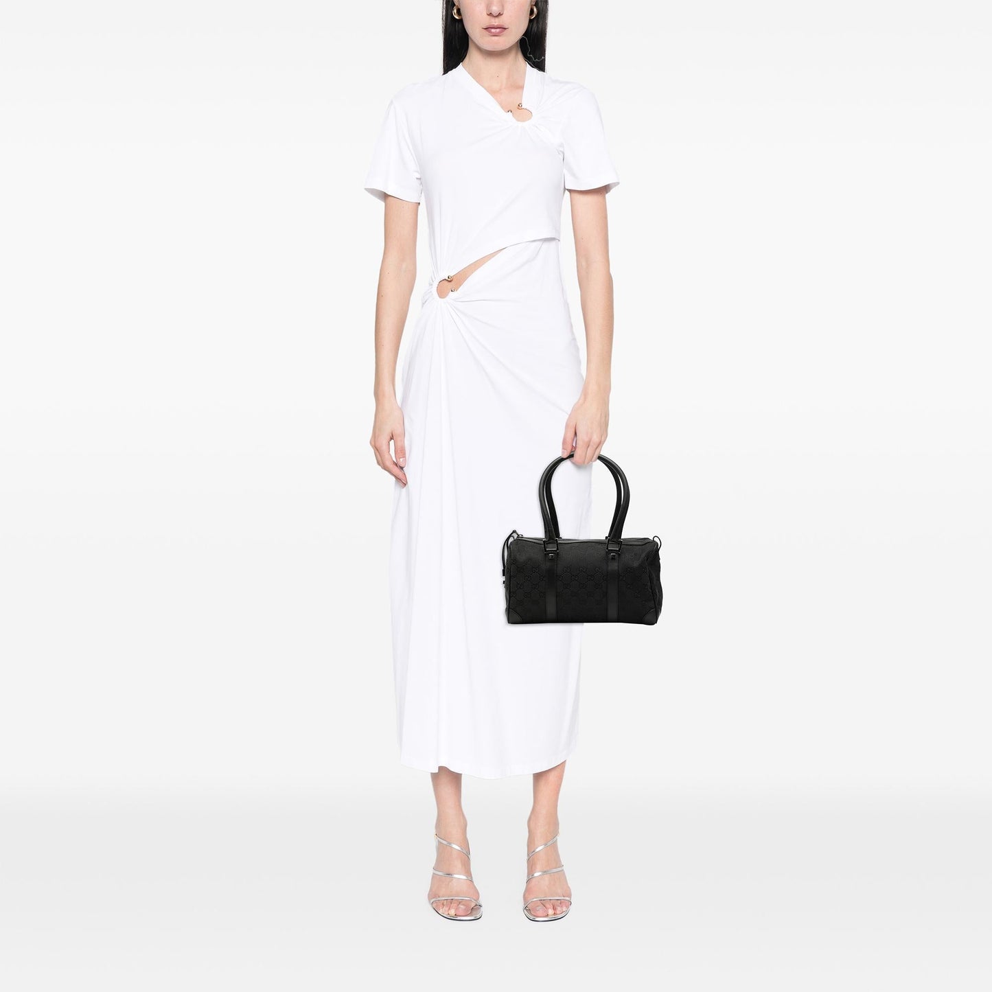 Gucci GG Canvas Nailhead Boston Bag