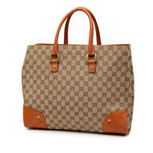 Gucci GG Canvas Nailhead Handbag