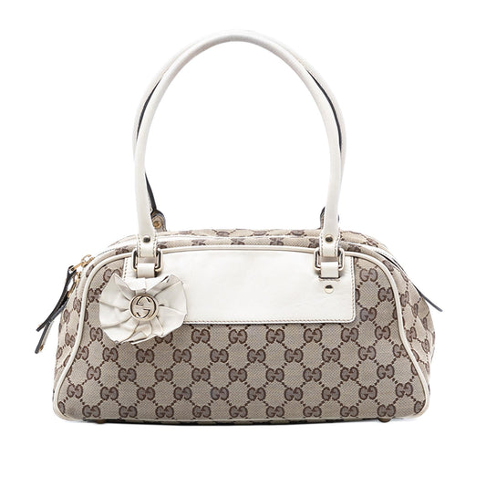 Gucci GG Canvas Trophy Shoulder Bag