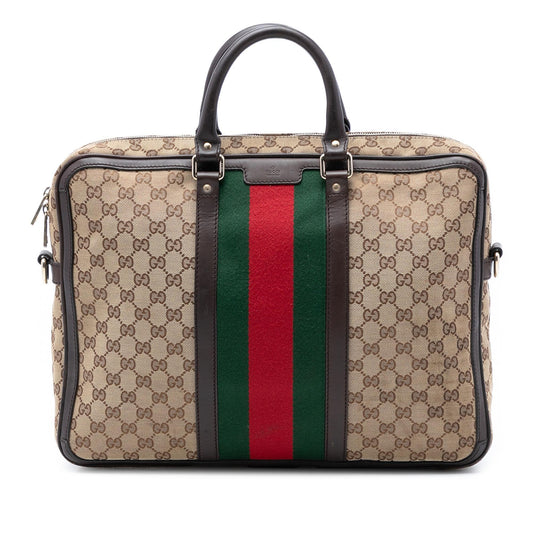 Gucci GG Canvas Web Briefcase
