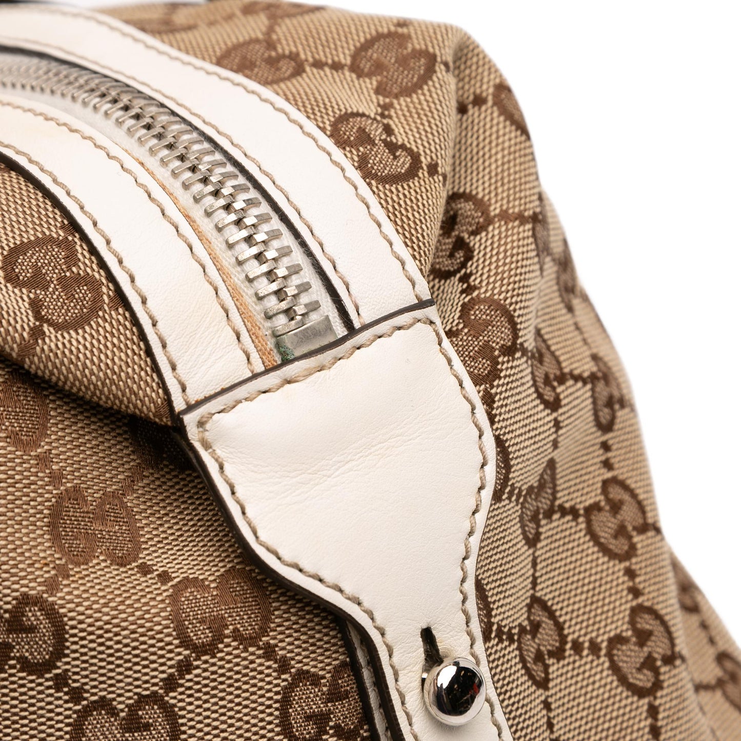 Gucci GG Canvas Web Match Ball Boston Bag