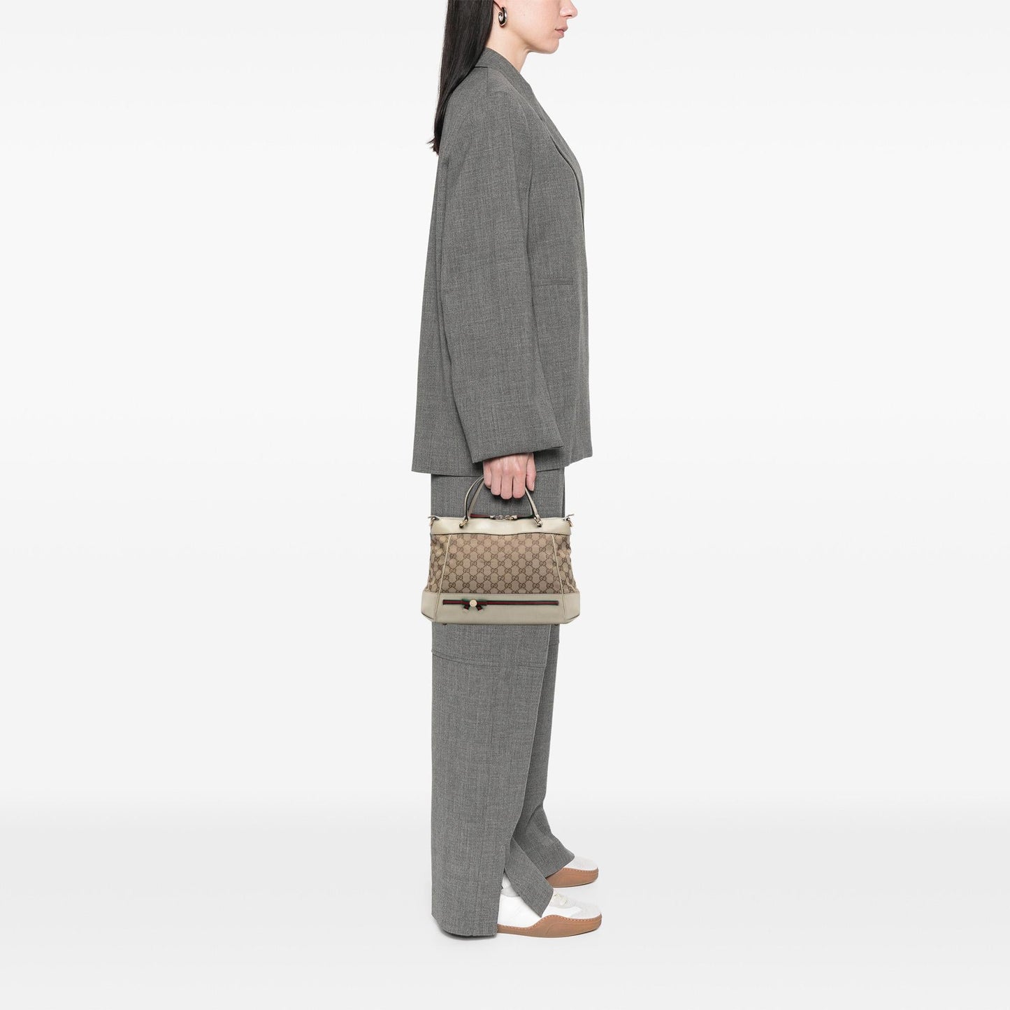 Gucci GG Canvas Web Mayfair Satchel