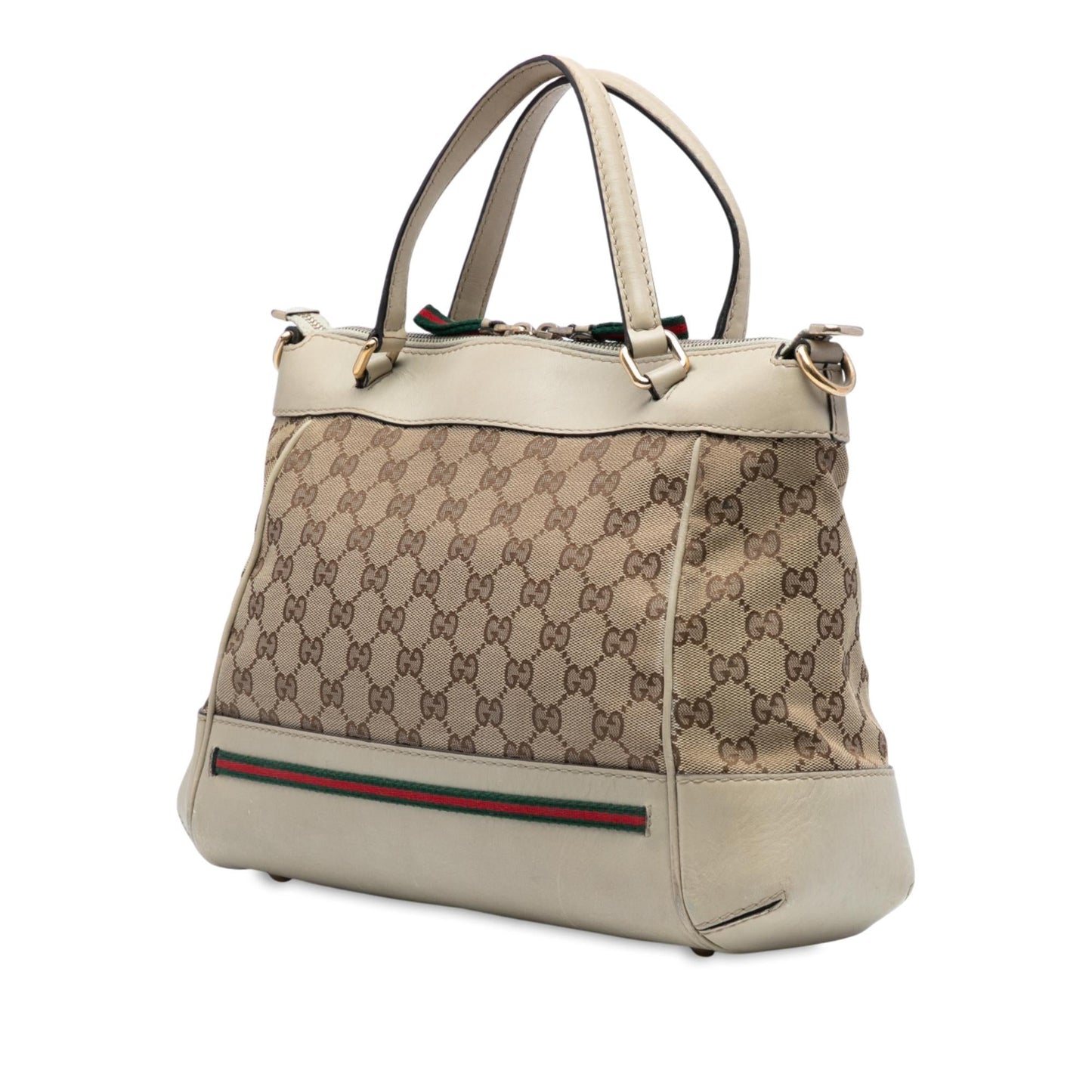 Gucci GG Canvas Web Mayfair Satchel
