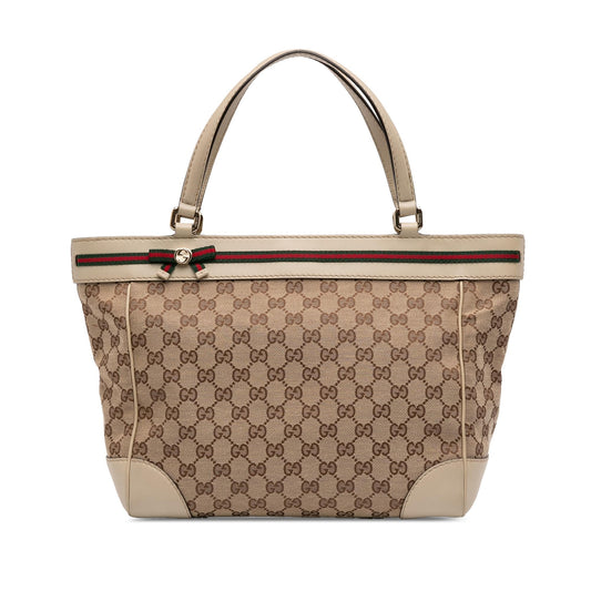 Gucci GG Canvas Web Mayfair Tote