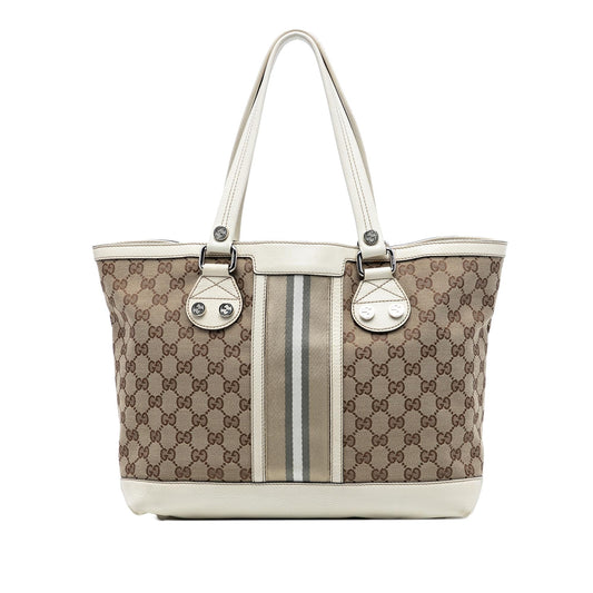 Gucci GG Canvas Web Sunset Tote