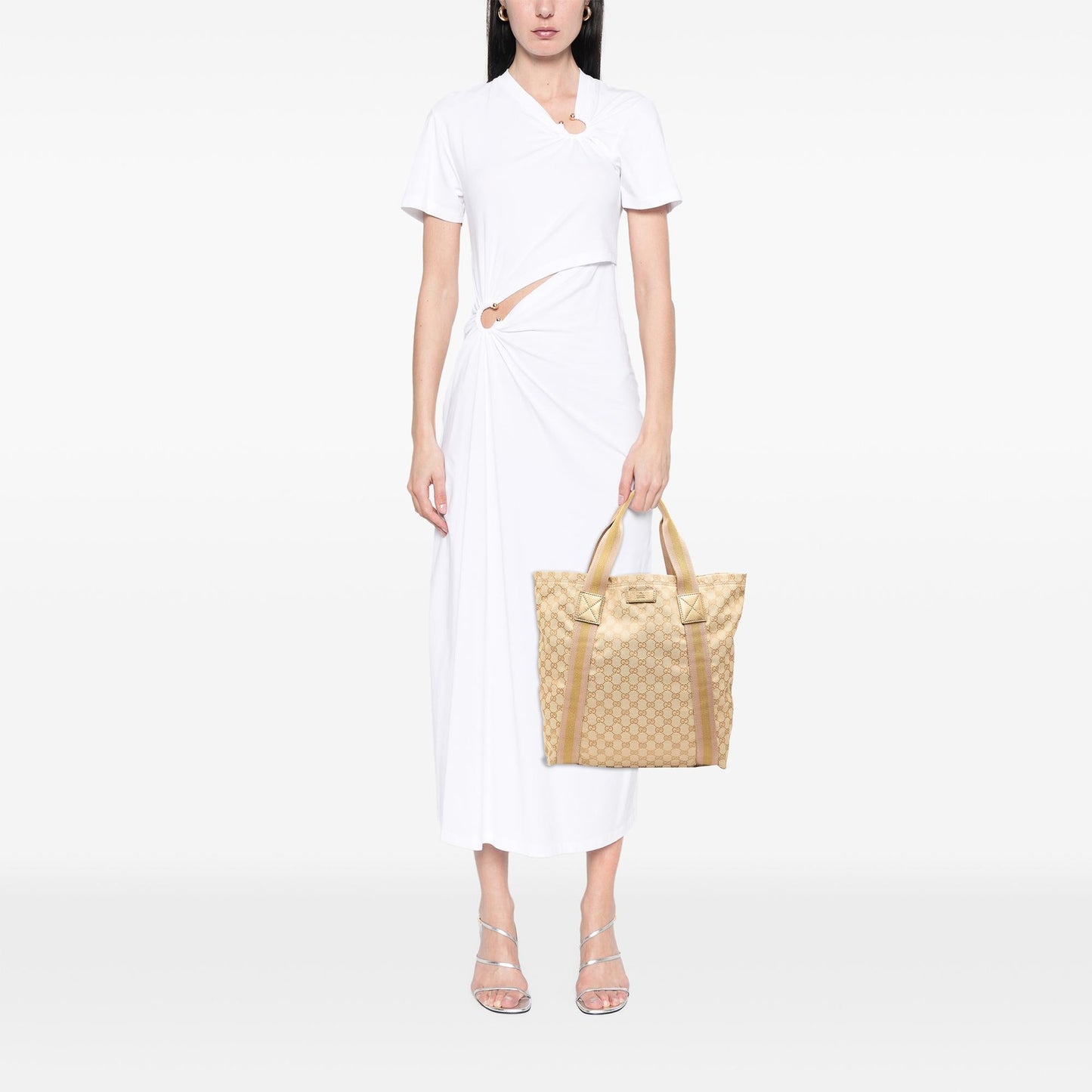Gucci GG Canvas Web Tote