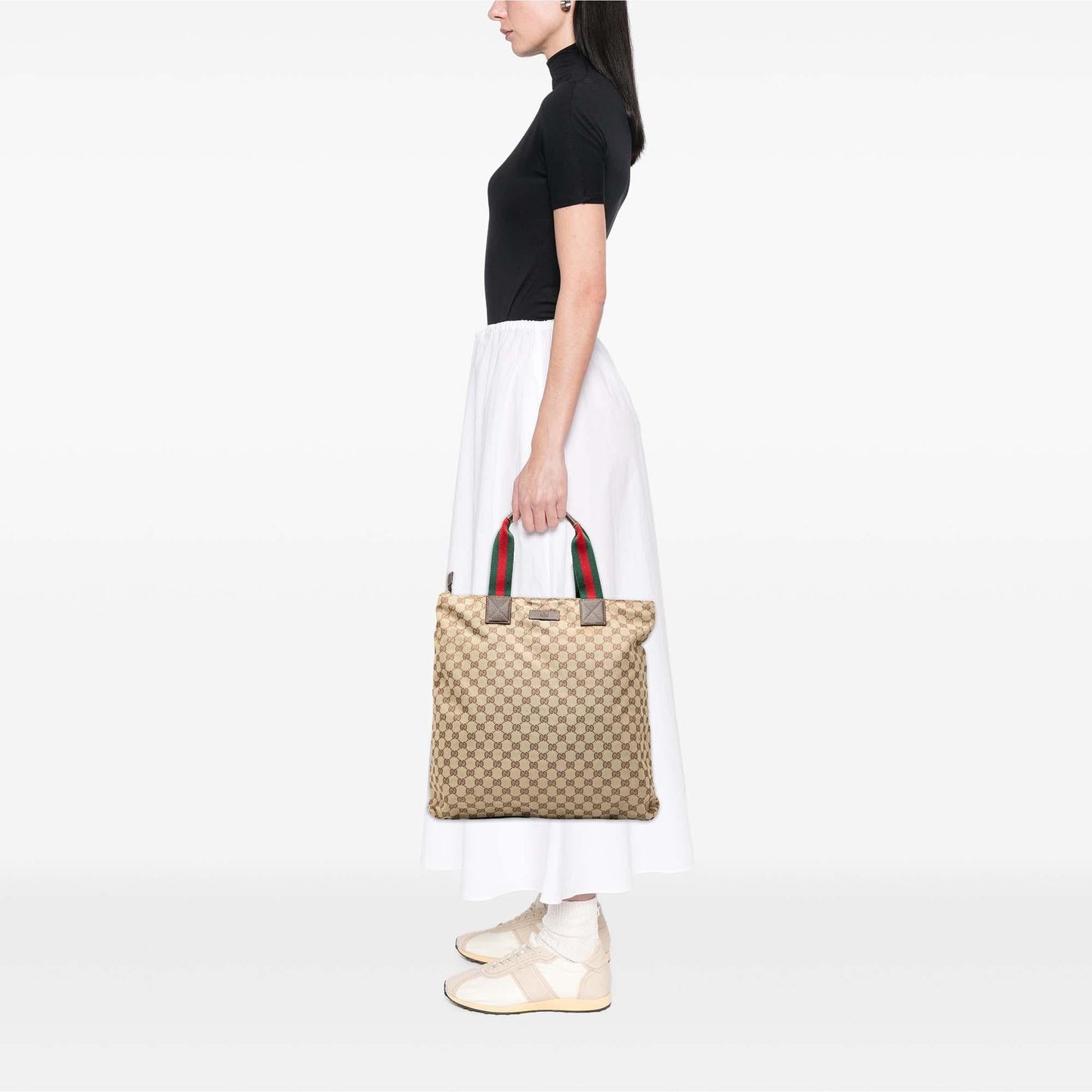 Gucci GG Canvas Web Tote