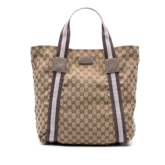 Gucci GG Canvas Web Tote