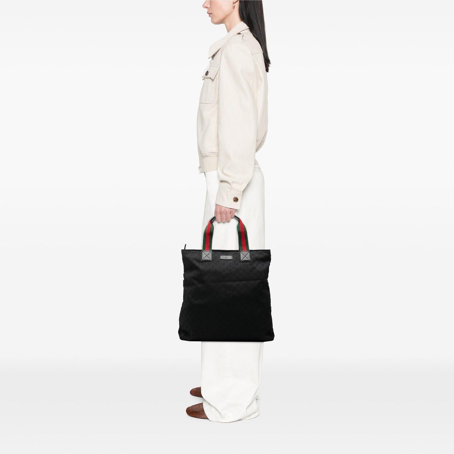Gucci GG Canvas Web Tote
