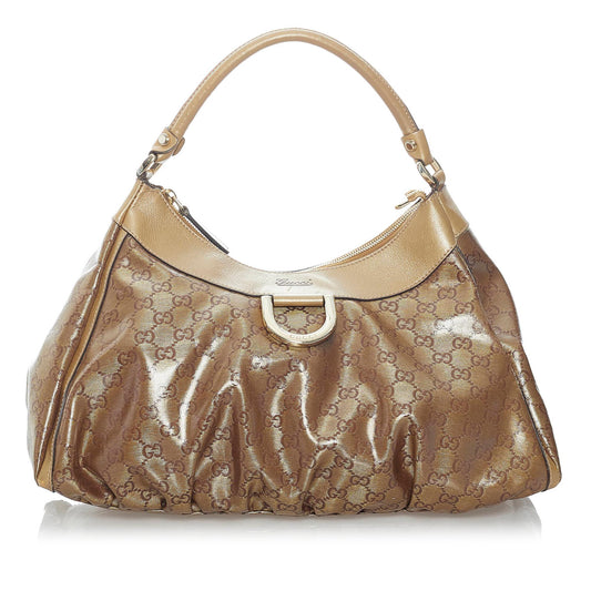 Gucci GG Crystal Abbey D-Ring Shoulder Bag (SHG-31127)
