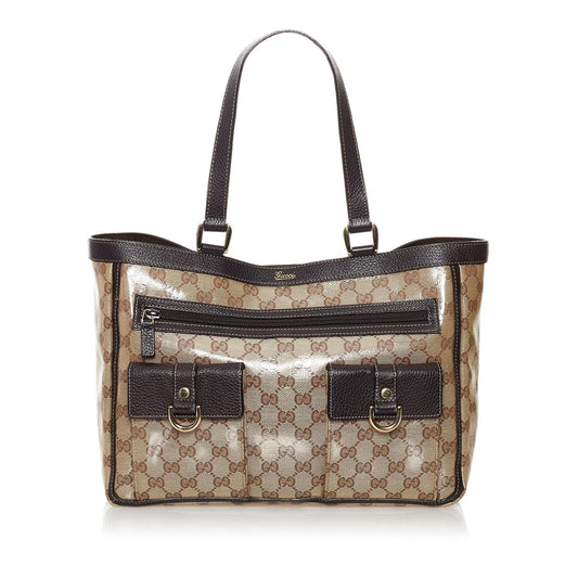 Gucci GG Crystal Abbey D Ring Tote Bag (SHG-31383)