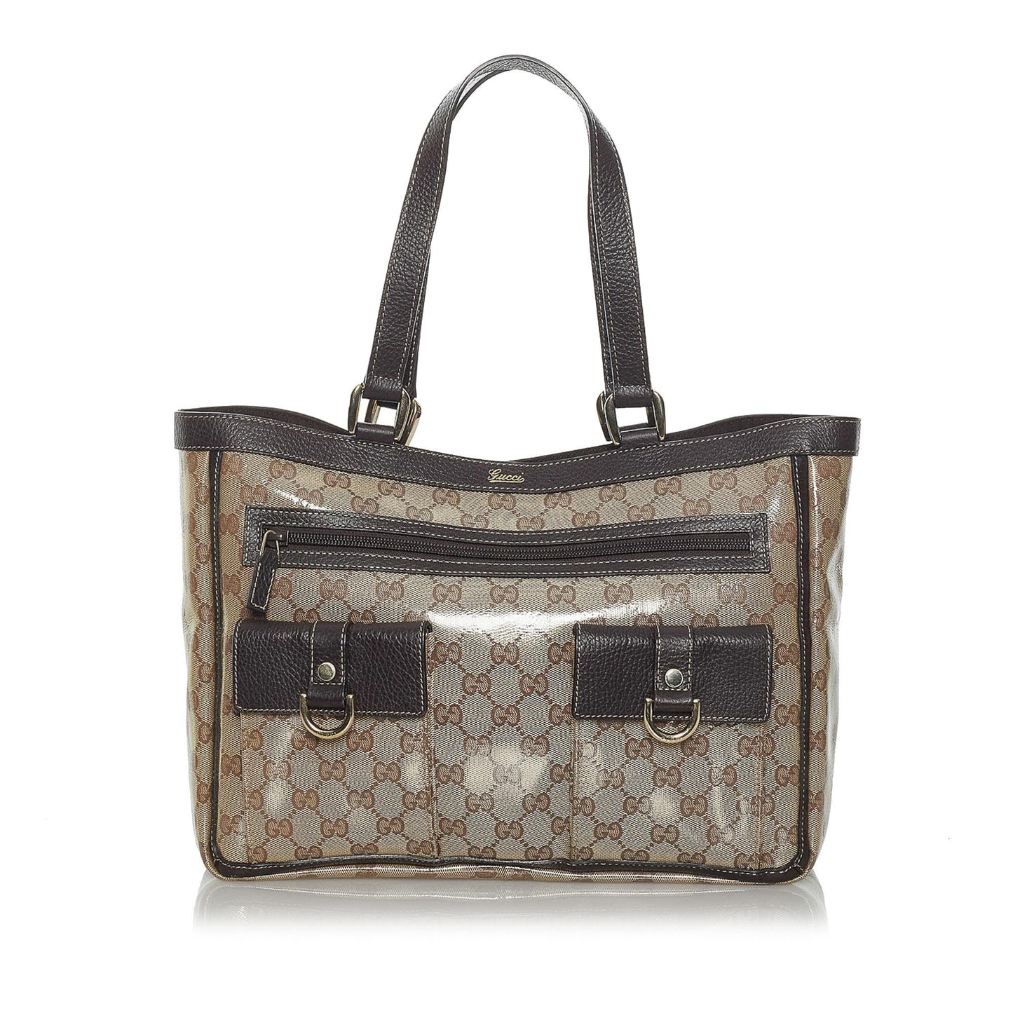 Gucci GG Crystal Abbey D Ring Tote Bag (SHG-33944)