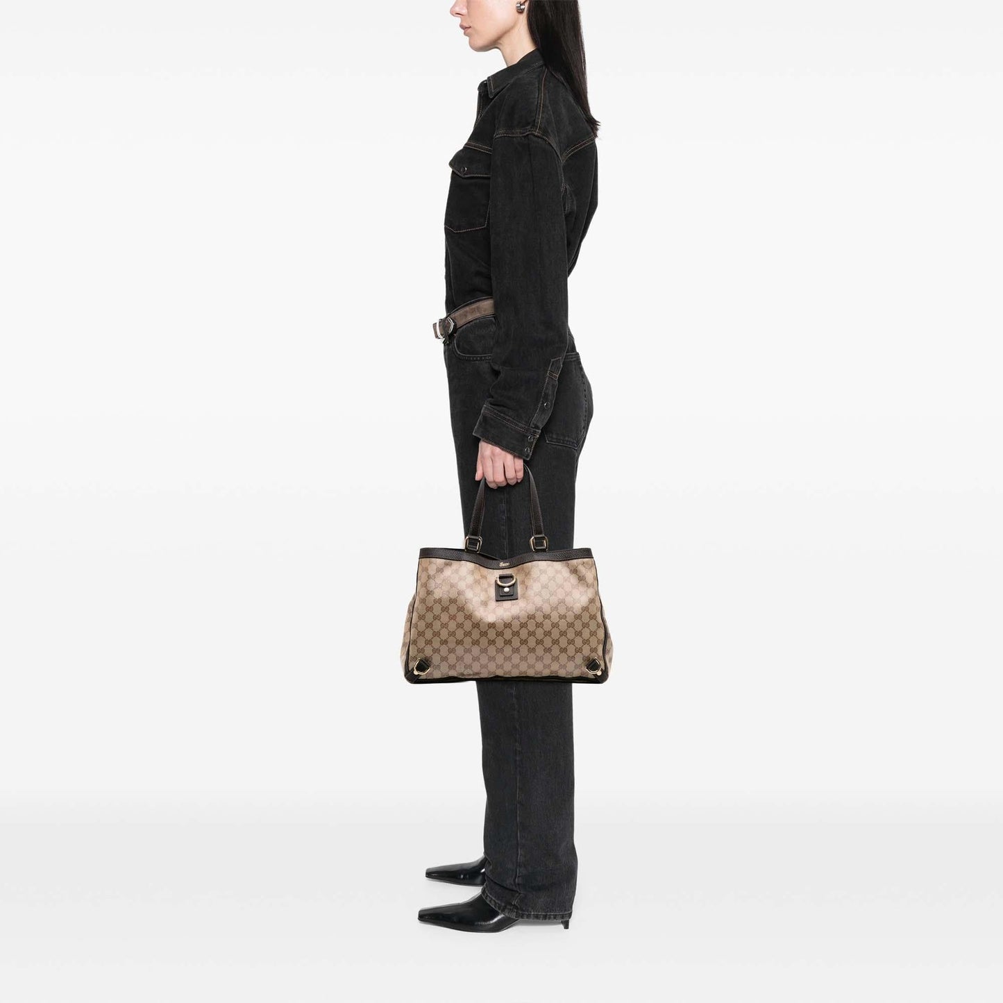 Gucci GG Crystal Abbey D Ring Tote