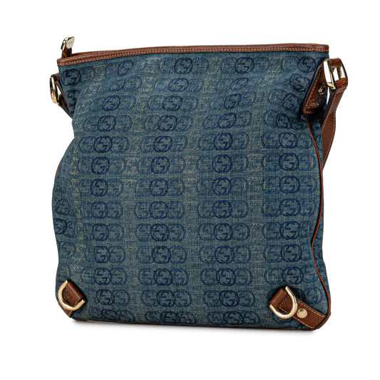 Gucci GG Denim Abbey D Ring Crossbody