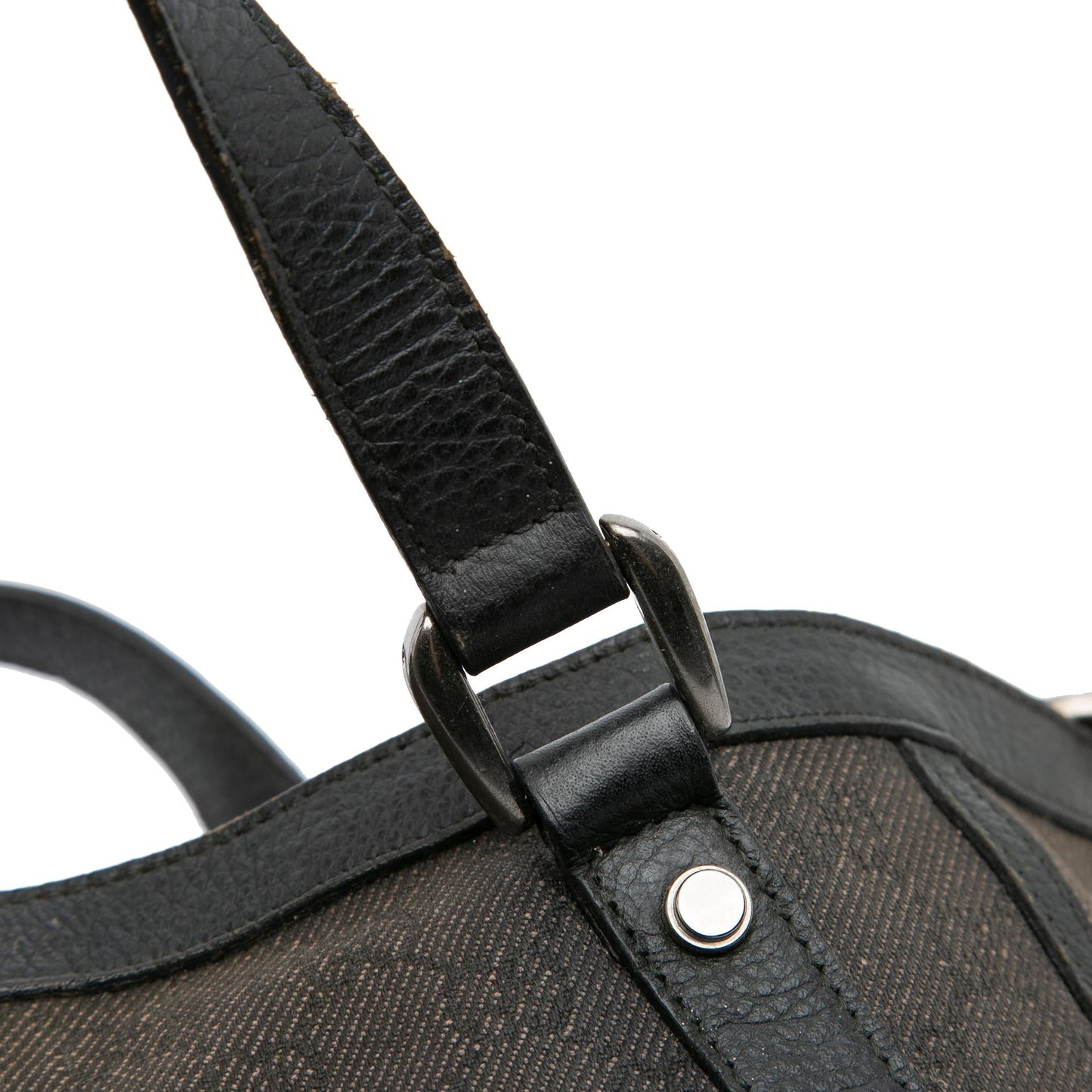 Gucci GG Denim Abbey D Ring Satchel