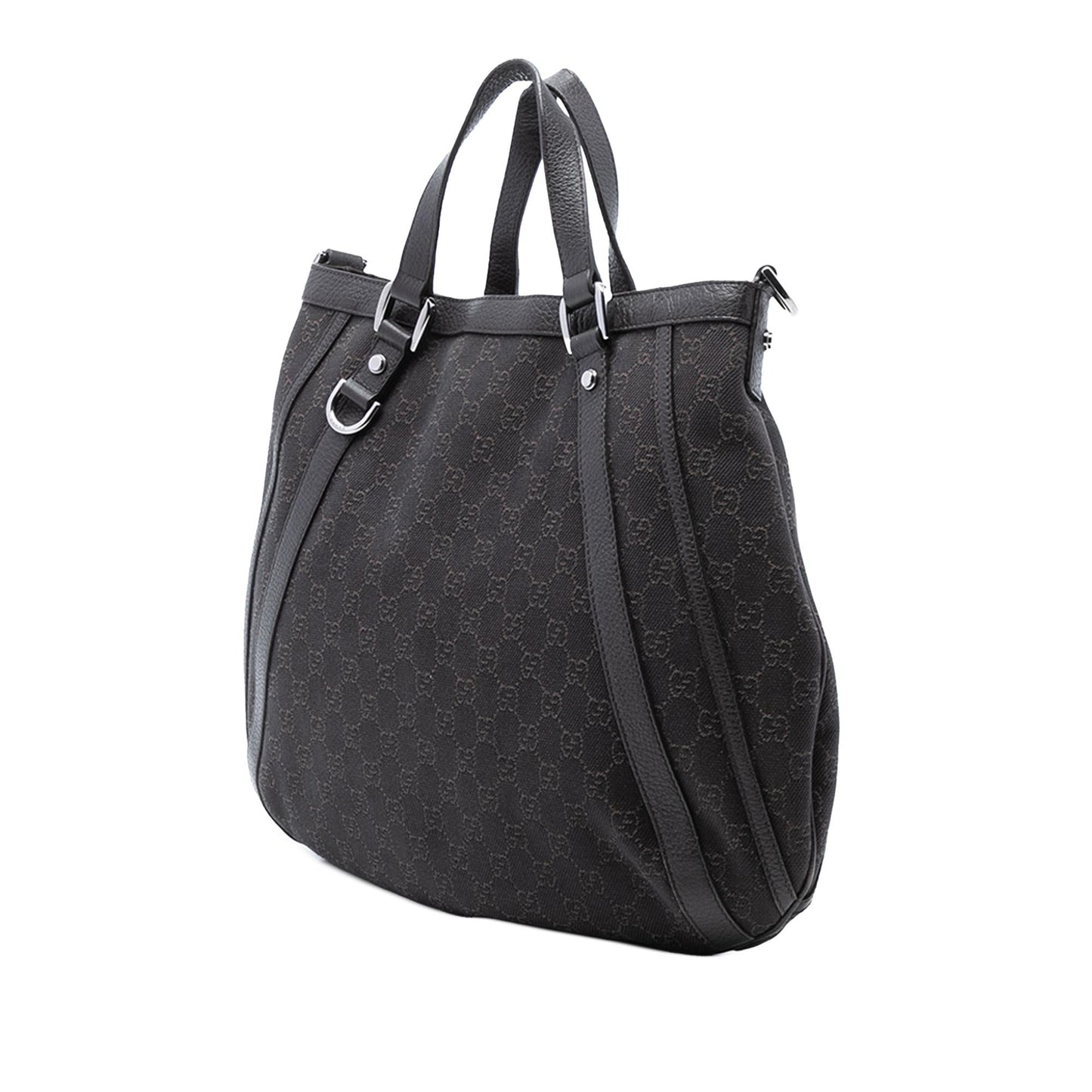 Gucci GG Denim Abbey D Ring Satchel